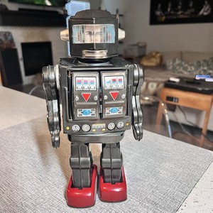 VTG HORIKAWA SUPER ASTRONAUT ROTATE-O-MATIC ROBOT TIN JAPAN 1960's