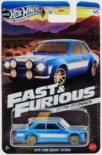 Hot Wheels Fast & Furious Brian O'Conner 1970 Ford Escort RS1600 Blue 1:64