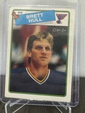1988-89 OPC # 66 Brett Hull NM-MT OR BETTER ROOKIE CARD. rookie card picture