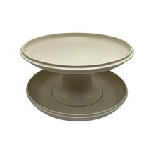 Tupperware Serve It All Pedestal Cake Cupcake Pie Stand Chip Dip 1531 1532 1533