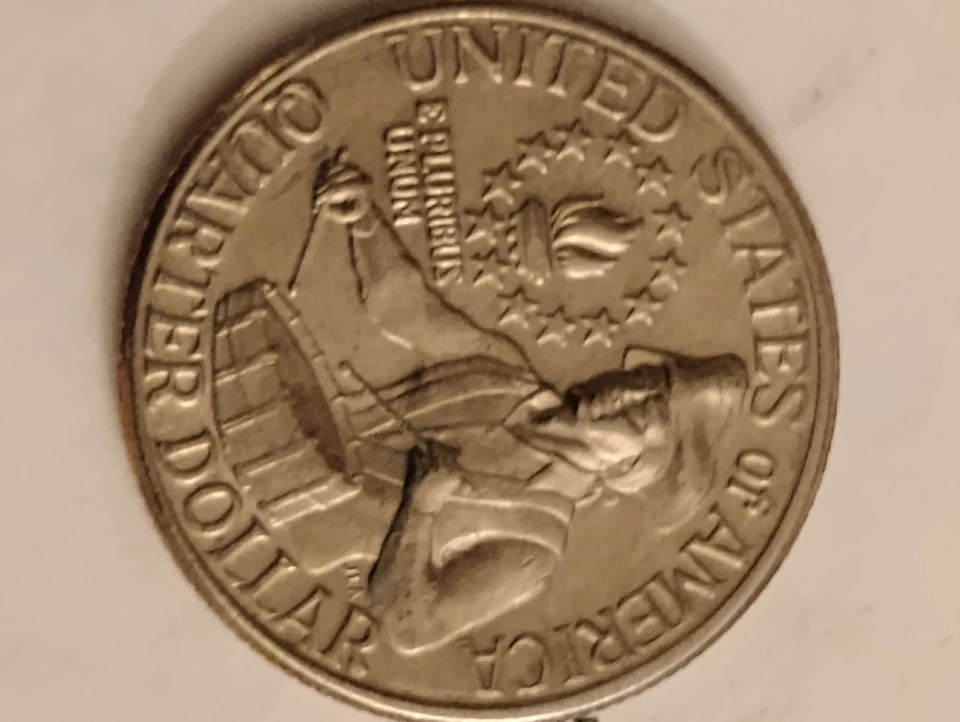 This Bicentennial Quarter Is Stamped Together.00265" Off Center. Major Era - Image 4 of 4