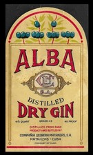 ALBA Dry Gin Label-Liquor Factory of Matanza,...
