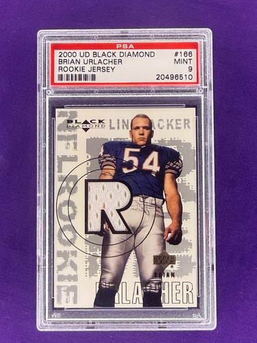 Brian Urlacher [Rookie Jersey] #166 2000 Upper Deck Black Diamond card
