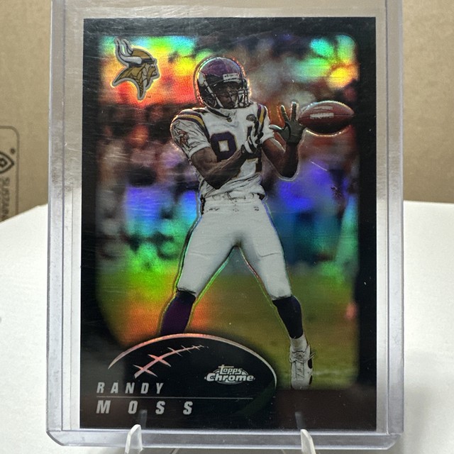 2002 Topps Chrome Randy Moss Black Refractor /599 SP #17