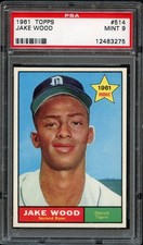 BB - 1961 - Topps - #514 - Jake Wood - PSA 9 - MINT