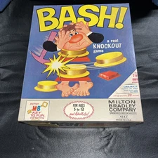 Vtg Complete 1965 Milton Bradley Bash Knockout Game Milton Bradley 4542 USA