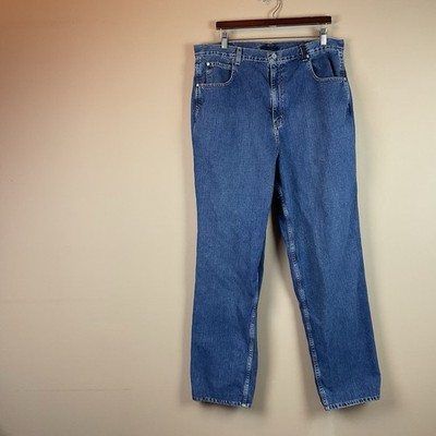Jordan Two 3 Jump Man Jeans Mens 36 X 33 Blue Denim Heavy Cotton