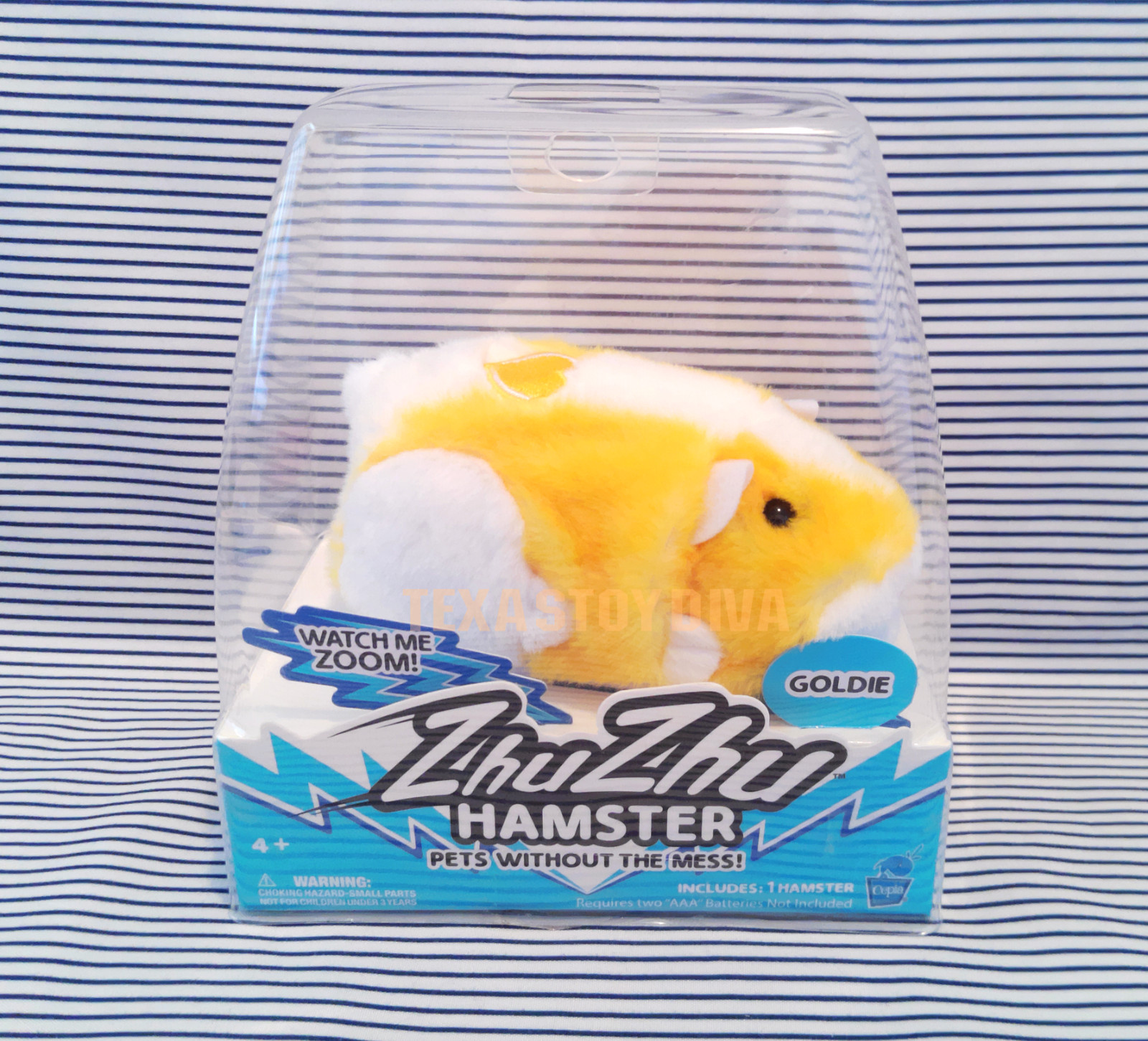 Zhu Zhu Pets Goldie Interactive Electronic Plush Hamster 5.5" Cepia --READ--