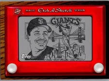 1997 Topps Etch-A-Sketch Insert Card Barry Bonds San Francisco Giants