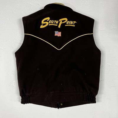 South Point Mens Vest Wrangler National Finals Rodeo Patch Size