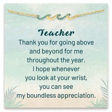 Teacher Gifts for Women, Teacher Appreciation Gifts, Wave Bracelets, End of Year