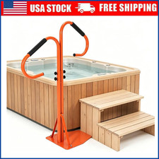 Hot Tub Handrail, 360 Rotating 2-Way Spa Safety Rail, 38"-58" Adjustable Height