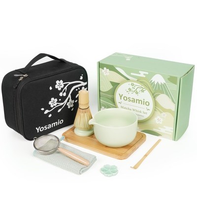 Travel Matcha Set with Portable Storage Bag, 9-Piece Japanese Matcha Kit incl...