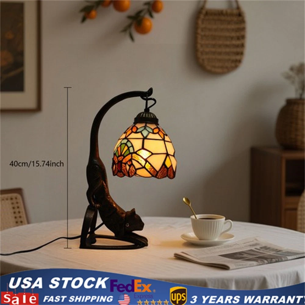 tiffany cat lamp products for sale | eBay