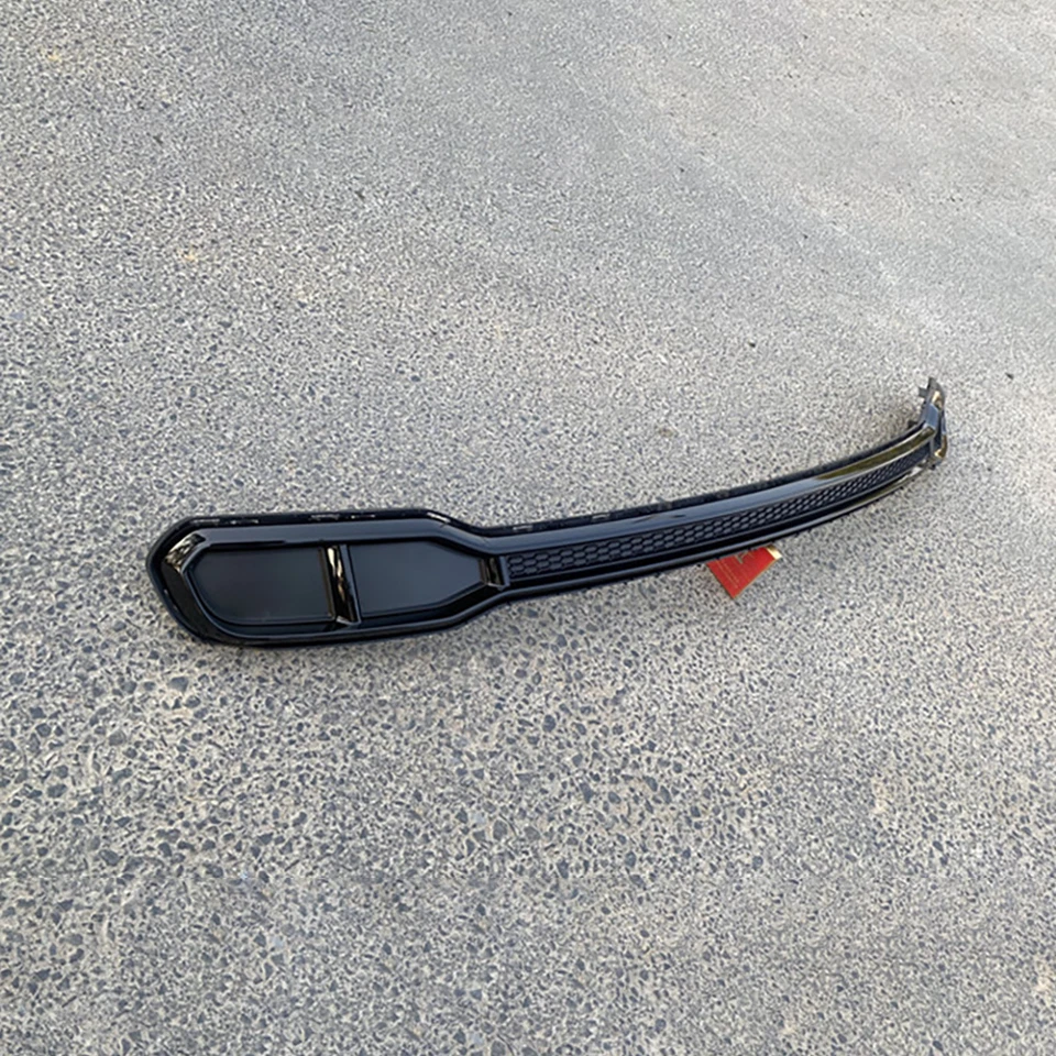 Fit For Audi Q5 SQ5 2018 2019 2020 Rear Bumper Lower Trim Strip Grille Black - Image 4 of 4