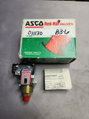 #ad #ad ASCO HB36A218 Pressure Switch 8 Psi 0.6 Bars New $305.99