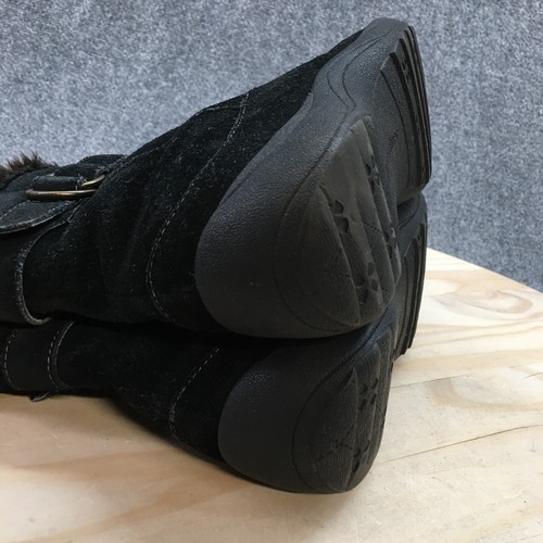 Botas Naturalizer Mujer 7.5M Valour Botín Negro Cuero Forrado Piel Informal - Imagen 7 de 15