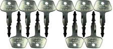 Fits # 42 (F900) Bobcat/Daewoo/Doosan/Terex Replacement Key *10 Pack*