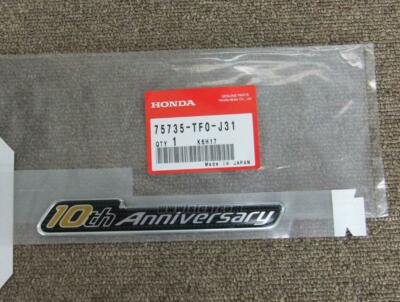 もるもる HONDA ホンダ 純正 部品 75735-TF0-J31 エンブレム サイド 10TH