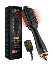 Blowout Brush Hair Dryer, Automatic Dual Voltage 3-in-1 Blow Drying... Fast Ship