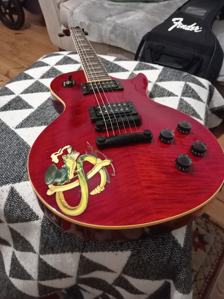 Rare 1997 Epiphone Les Paul Slash Snakepit Guitar Brand New Never