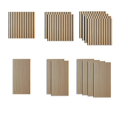Wandpaneele Holz 3D 1, 2 oder 4 Akustik Paneele Wandverkleidung Deko Homestyle4u - Bild 1 von 4