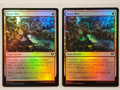 Frost Bite x2 - NM - FOIL - COMMON [Kaldheim] MTG