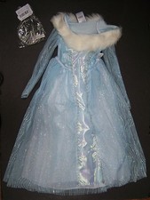 Disney Store XS 4-5 Chronicles of Narnia White Witch Ice Queen Costume & Crown