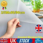 2/5M Roll Frosted Window Film PVC Self-adhesive Privacy Glass Door Window Film!