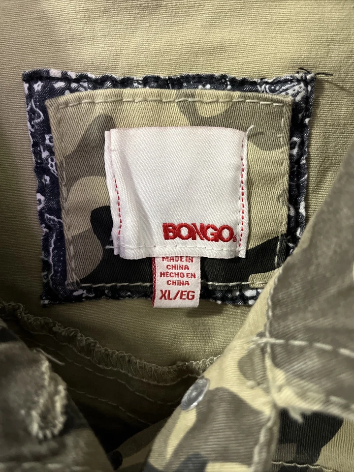 Bongo Niño Camuflaje Chaleco Camisa Chaqueta Talla XL Algodón/Verde Spandex/Negro/Tostado Foto 2 de 4