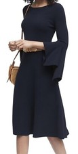 BANANA REPUBLIC Navy New Knit Sweater Short Casual Dress Size S