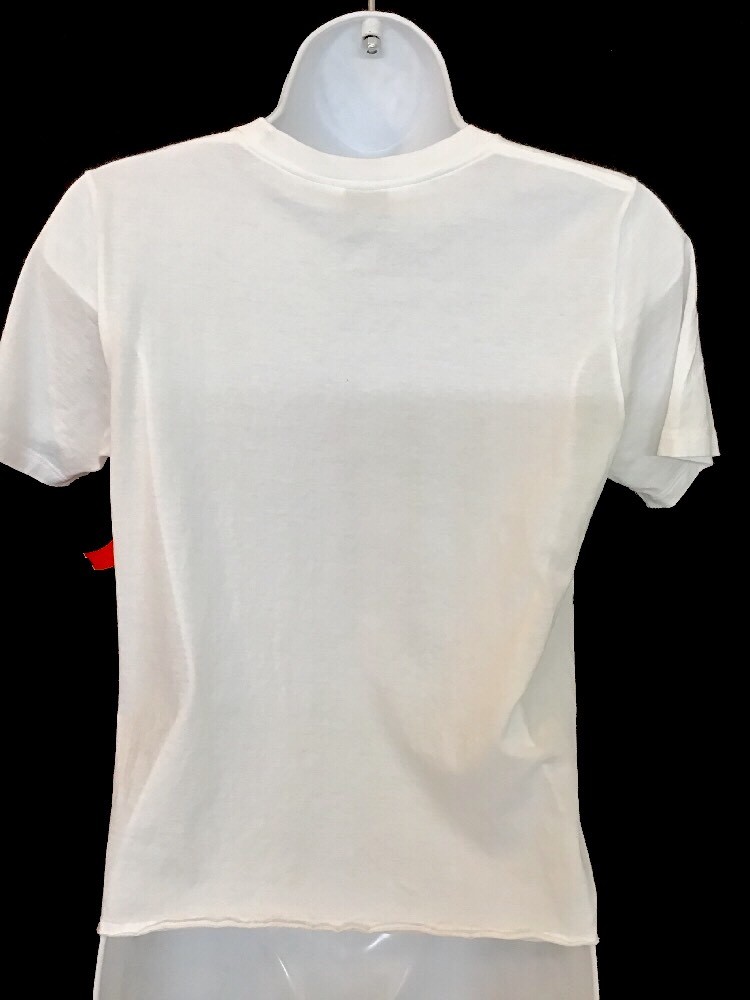 SAINT LAURENT T shirt bianca cotone manica corta taglia XS