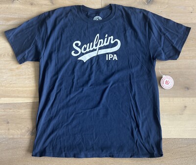 Ballast Point Brewing Company Sculpin IPA Beer Baseball Script Tee Shirt Size XL