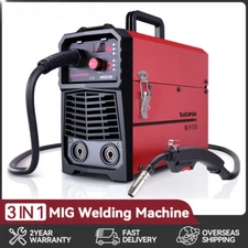 Welder 3 IN 1 110V Flux Core Gasless Synergic Control For Home Welding Machine