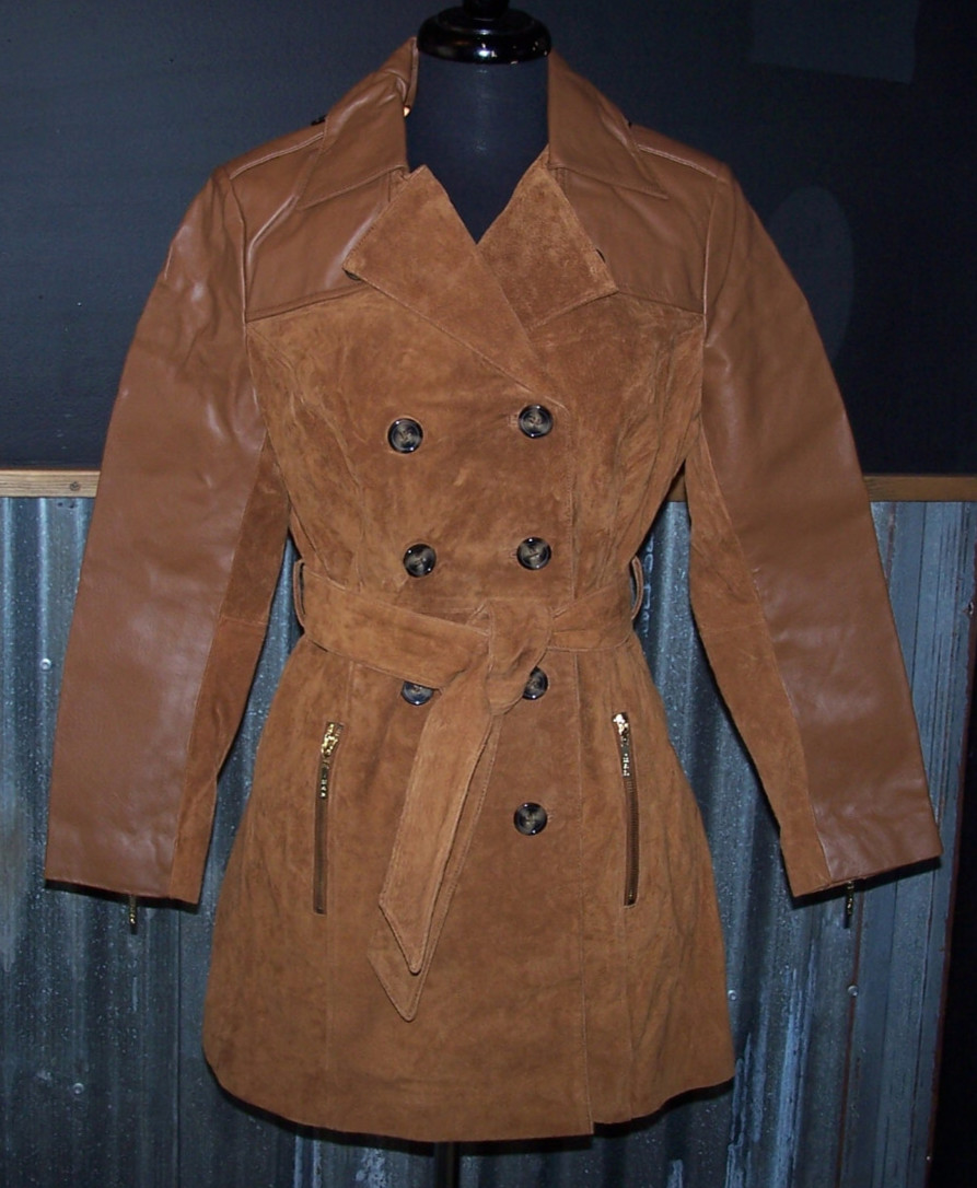 Iman Global Chic Leather Jacket/Small Double Brea… - image 3