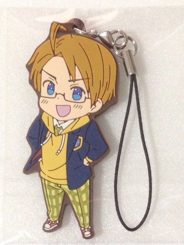 ヘタリアAxisPowers ストラップ 日本&フランス rubber strap accessory Hetalia Axis Powers anime USA United States