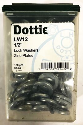 Dottie 1/2 inch Zinc-Plated Lock Washers LW12 [Lot of 95] NOS | eBay