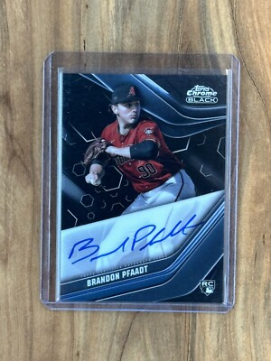2023 Topps Chrome Black BRANDON PFAADT RC On Card Auto DBacks #CBA-BPF