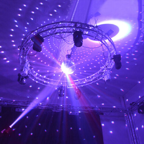 12" Mirror Glass Disco Ball Large DJ Dance Home Party Bands Club Stage Lighting - Picture 8 of 10