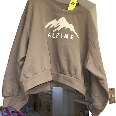 Alpine Design All In Motion Fleece Crewneck Sweatshirt Olive Size 1X