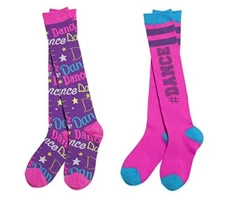 3C4G's Dance Knee Socks 2 pairs in pack Size Youth 13-6 -- 3C4G 72041