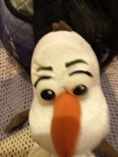 Rare Disney store frozen cute PULL APART OLAF Soft Plush Toy figure Talking