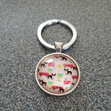 Vintage Beetle Front Keyring
