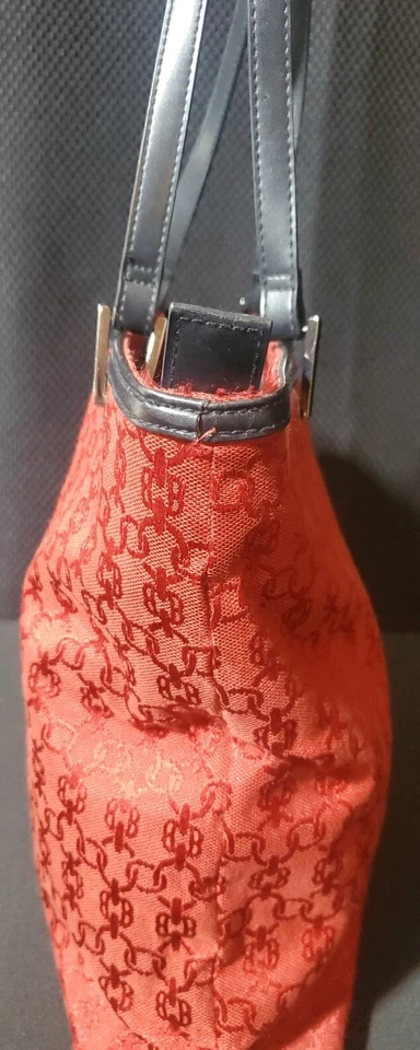 Bueno B Signature Logo Red Purse Shoulder Hobo Bag Red Handbag - Image 4 of 4