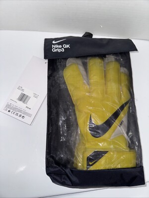 Nike Goalkeeper Vapor Grip 3 Gloves Adult Size 10 CN5651-765 Yellow Black