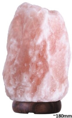 Rabalux 4130 Dekoleuchte Rock, E14, 15W, 2700K, 90lm, Steinsalz-Holz, orange-rot