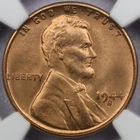 1944-S 1c Lincoln Wheat Cent - NGC MS 66 RD