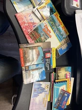 vintage postcard booklet lot - US And Abroad