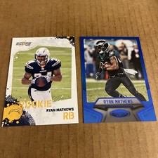 RYAN MATHEWS 2010 Score RC ROOKIE #386 & 2016 Certified BLUE SP /50 #89 (c3)