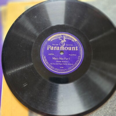 E/E- 78 Paramount 12275 Papa Charlie Jackson Ida Cox Mister Man Part I II
